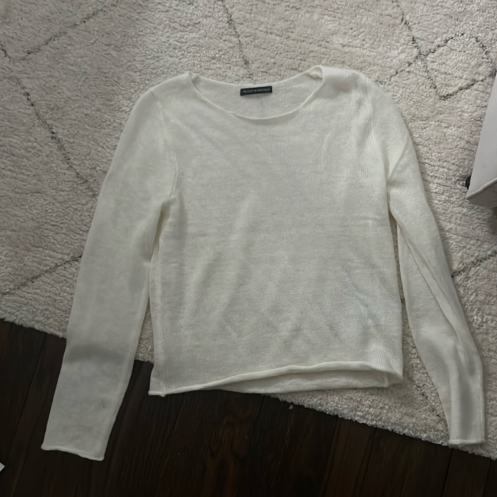 Brandy Melville/ John Galt White Basic Sweater